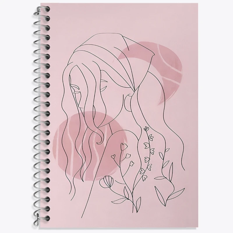 دفتر لغت 50 برگ خندالو طرح دخترانه مینیمال کد F4201