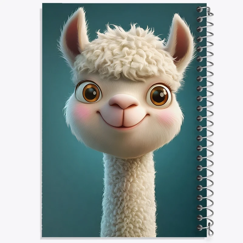 دفتر شطرنجی 50 برگ خندالو طرح لاما کد F9265