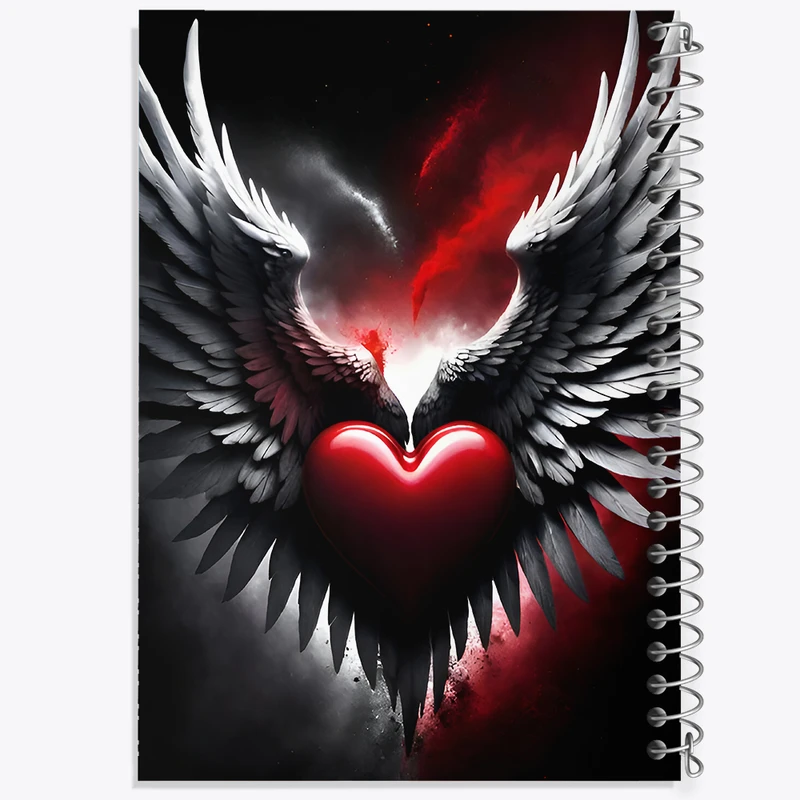 دفتر نقاشی 50 برگ خندالو طرح قلب کد F8975