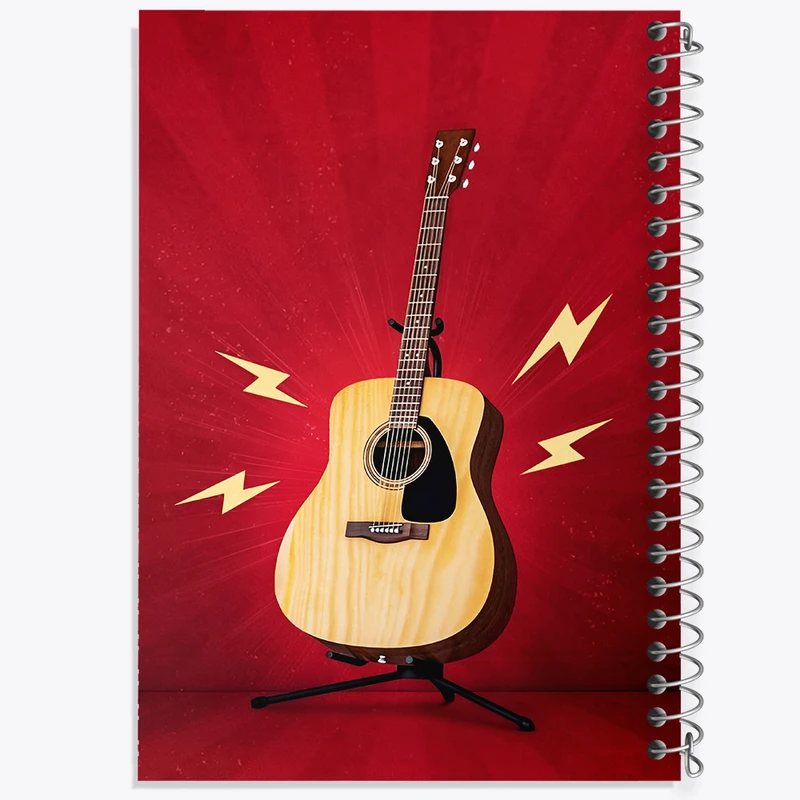 دفتر نقاشی 50 برگ خندالو طرح گیتار کد F14180