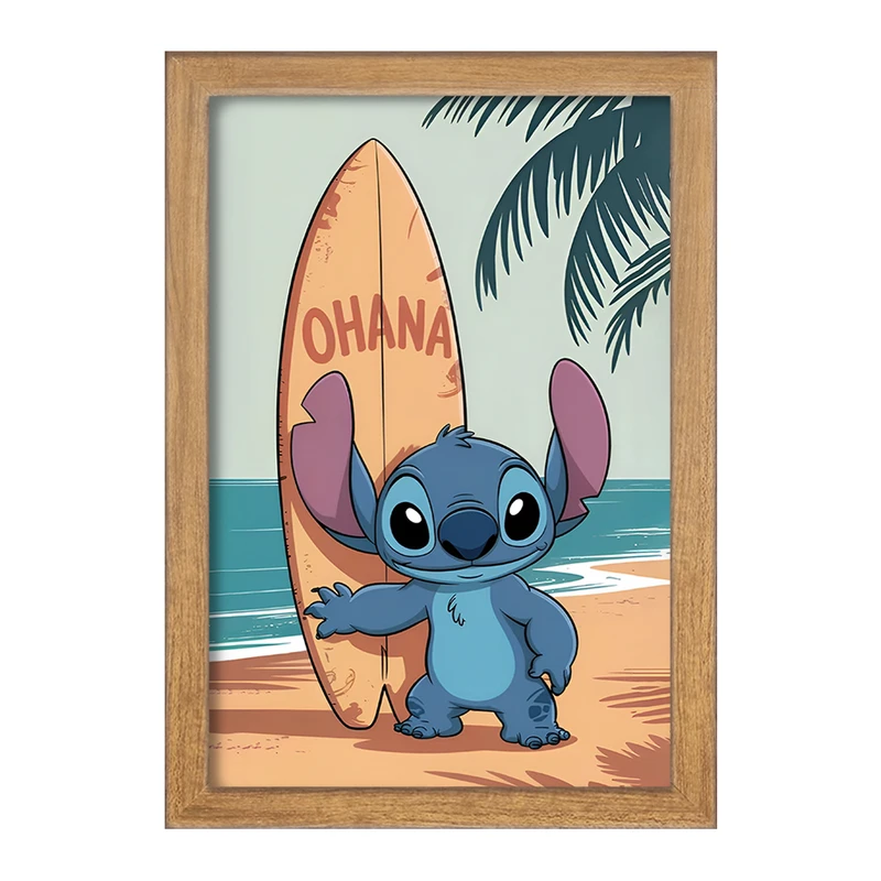 تابلو خندالو طرح استیچ (Stitch) کد F14394