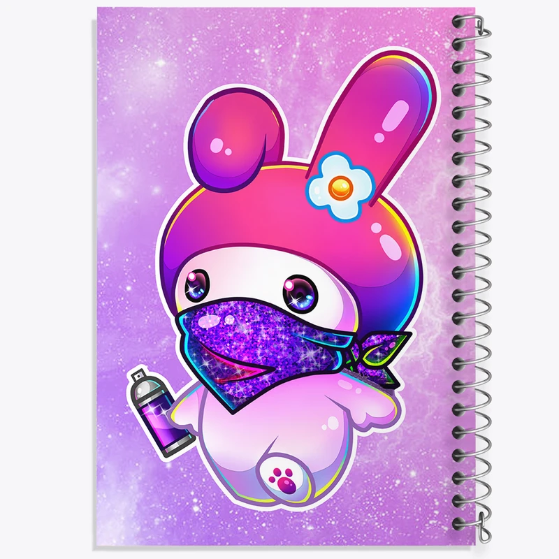 دفتر نقاشی 50 برگ خندالو طرح کرومی (Kuromi) کد N7798