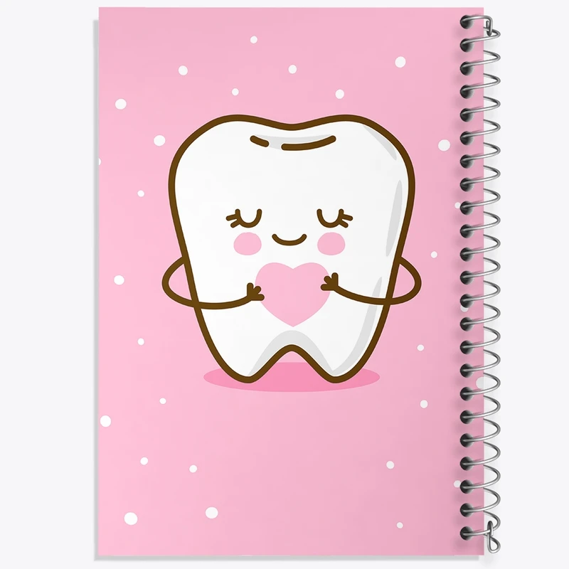 دفتر طراحی 50 برگ خندالو طرح دندان و دندان پزشکی کودکانه کد 36724