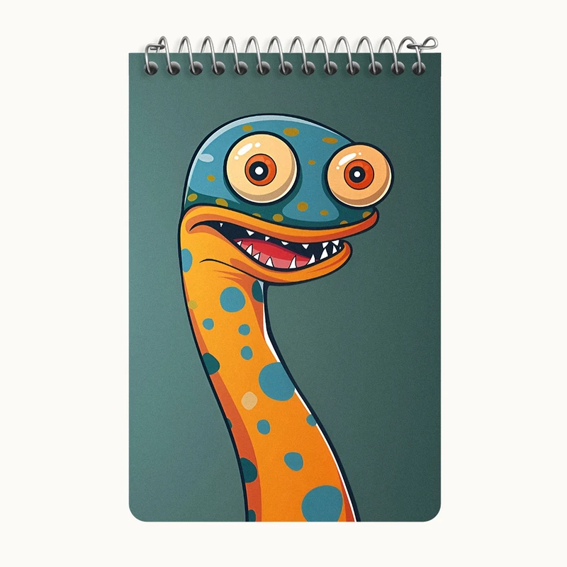 دفتر یادداشت 50 برگ خندالو طرح هیولا کد F10521