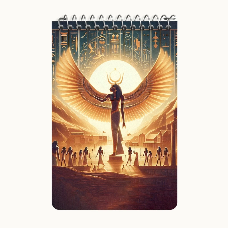 دفتر یادداشت 50 برگ خندالو طرح خدای مصر کد F4843