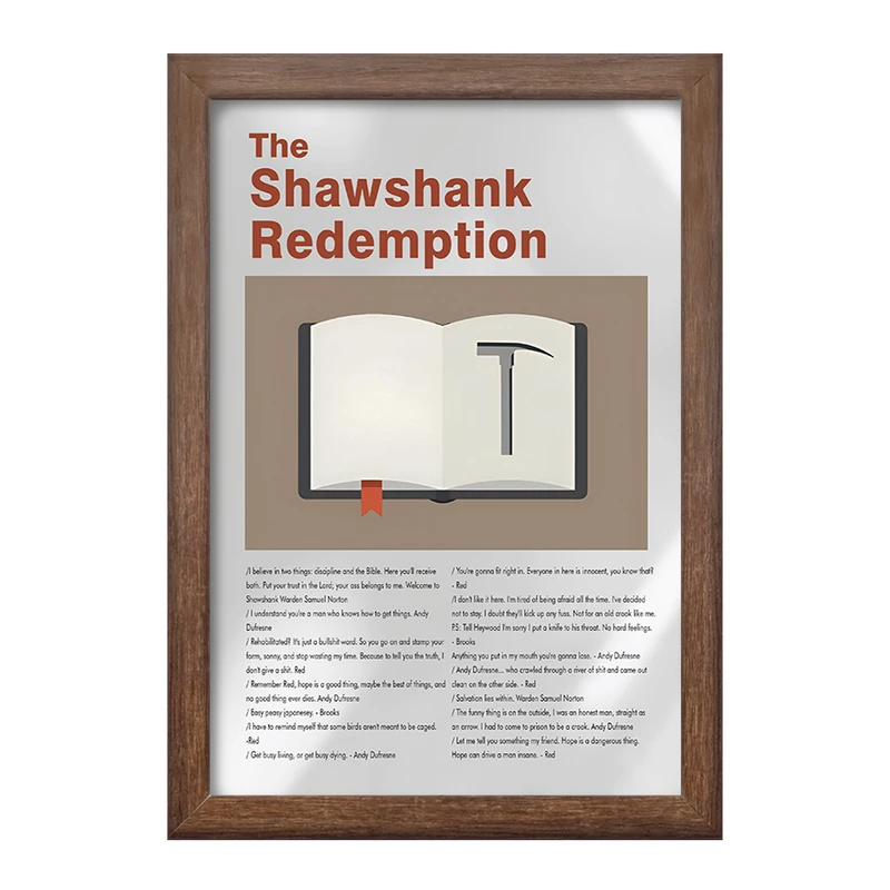 تابلو خندالو طرح رستگاری در شاوشنک (The Shawshank Redemption) کد F13827