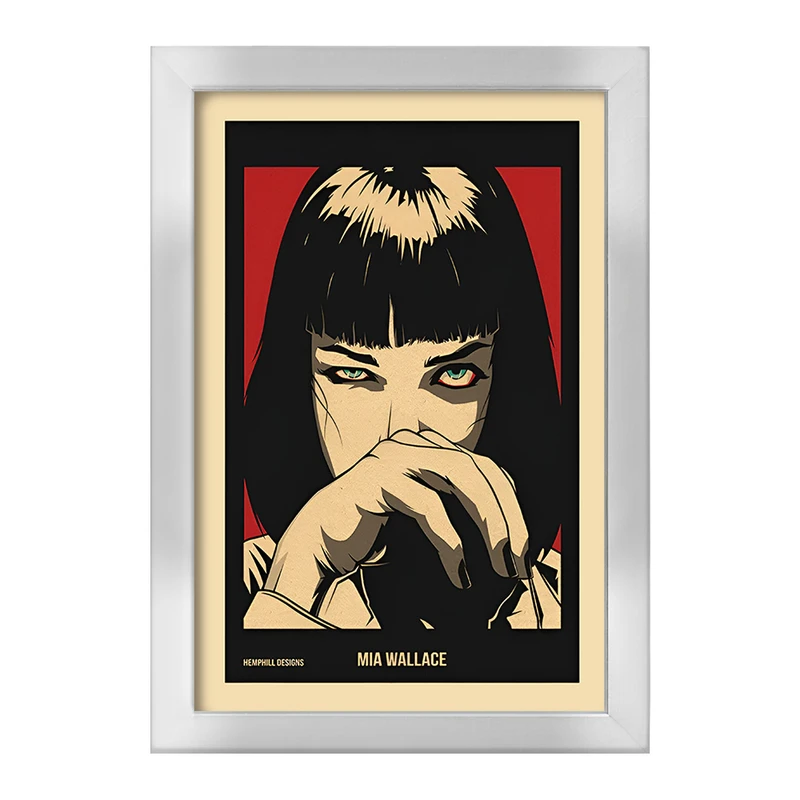 تابلو خندالو طرح میا پالپ فیکشن (Pulp Fiction) کد F13533