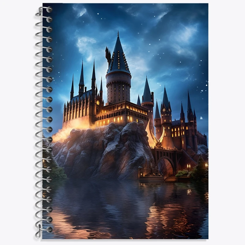 دفتر زبان 50 برگ خندالو مدل سه خط طرح هاگوارتز هری پاتر کد F4266