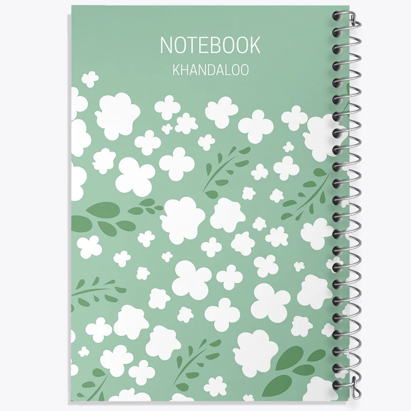 دفتر طراحی 50 برگ خندالو طرح مینیمال گل کد N179