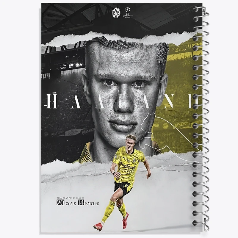 دفتر شطرنجی 50 برگ خندالو طرح ارلینگ هالند (Erling Haaland) کد F13512