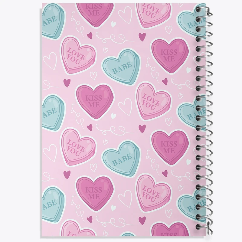 دفتر طراحی 50 برگ خندالو طرح عاشقانه کد N375