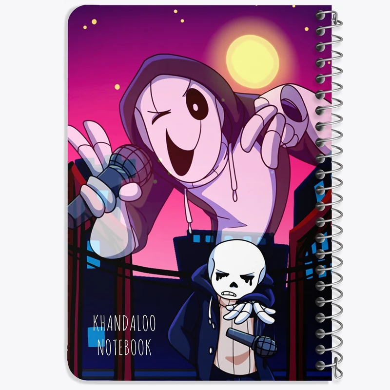 دفتر یادداشت 50 برگ خندالو طرح آندرتیل (Undertale) کد N9685
