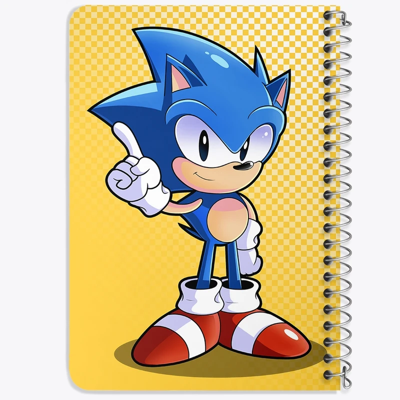 دفتر یادداشت 50 برگ خندالو طرح سونیک (Sonic) کد 37023