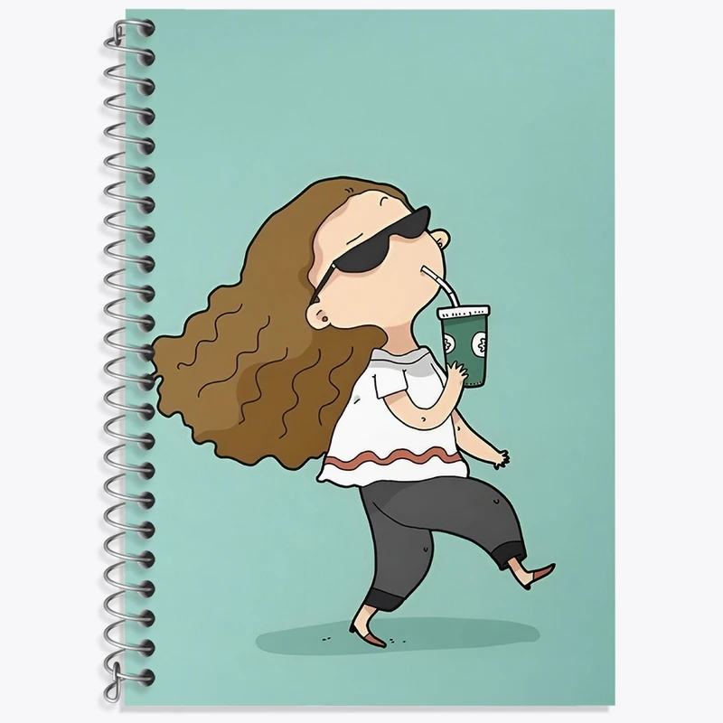 دفتر لغت 50 برگ خندالو طرح دخترانه کیوت کد N7365