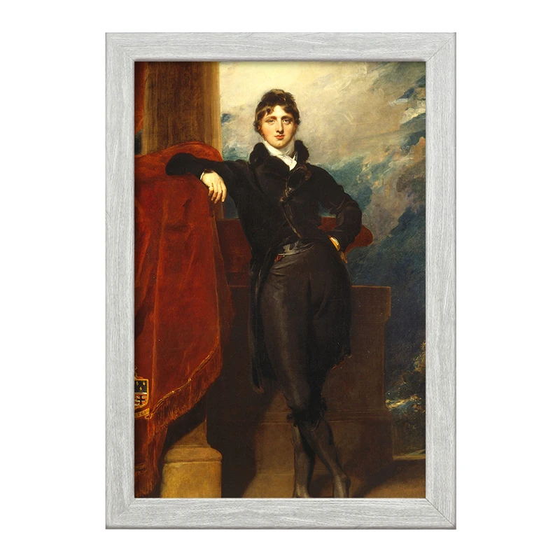 تابلو خندالو طرح نقاشی لرد گرانویل لوسون اثر سر توماس لارنس کد F12358