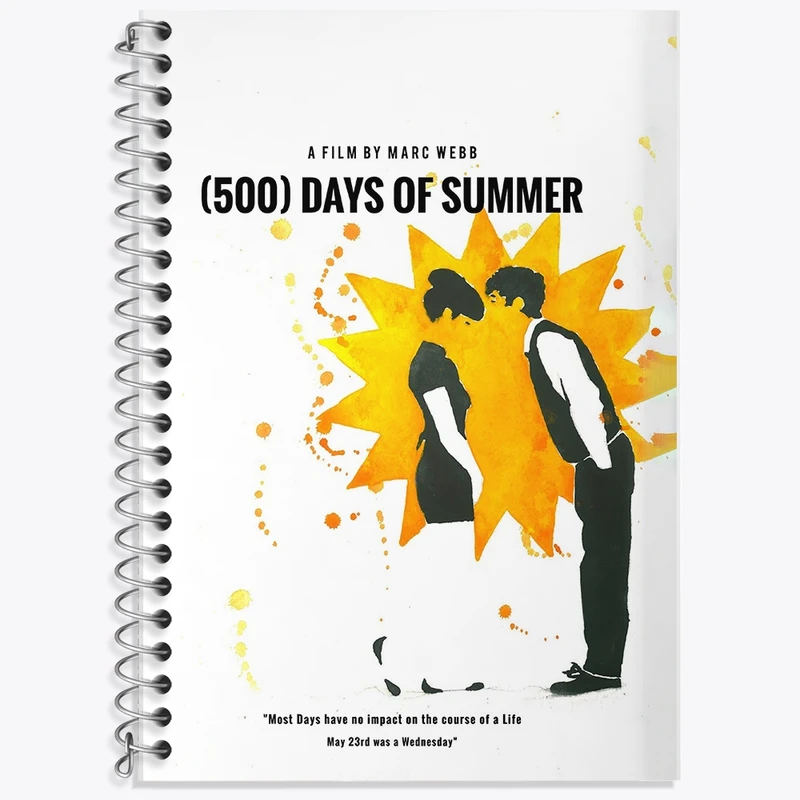 دفتر لغت 50 برگ خندالو طرح فیلم 500 روز از تابستان (Days of Summer) کد F11334