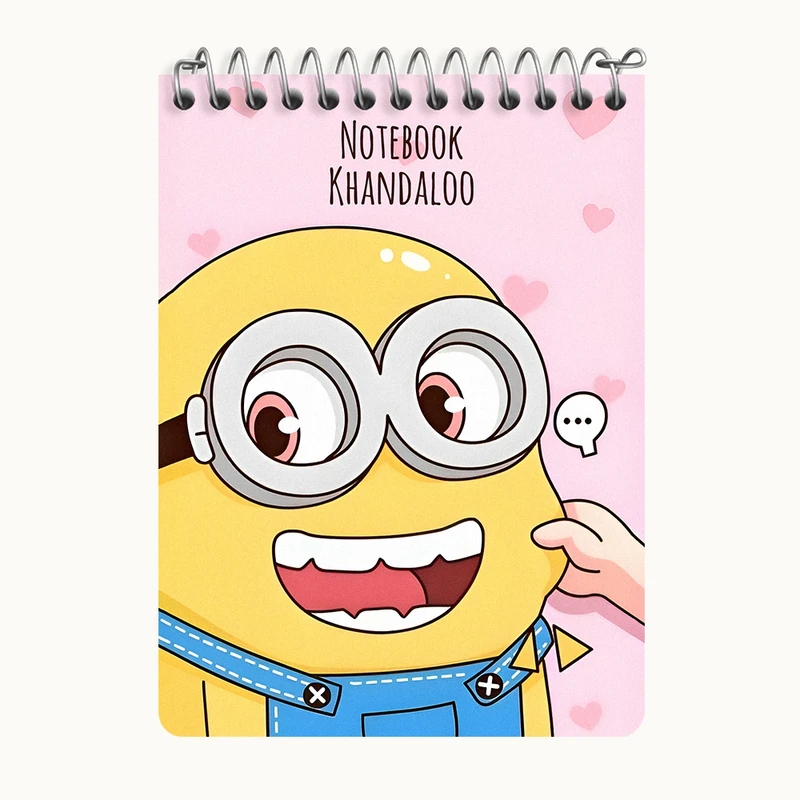 دفتر یادداشت 50 برگ خندالو طرح مینیون ها (Minions) کد N7155