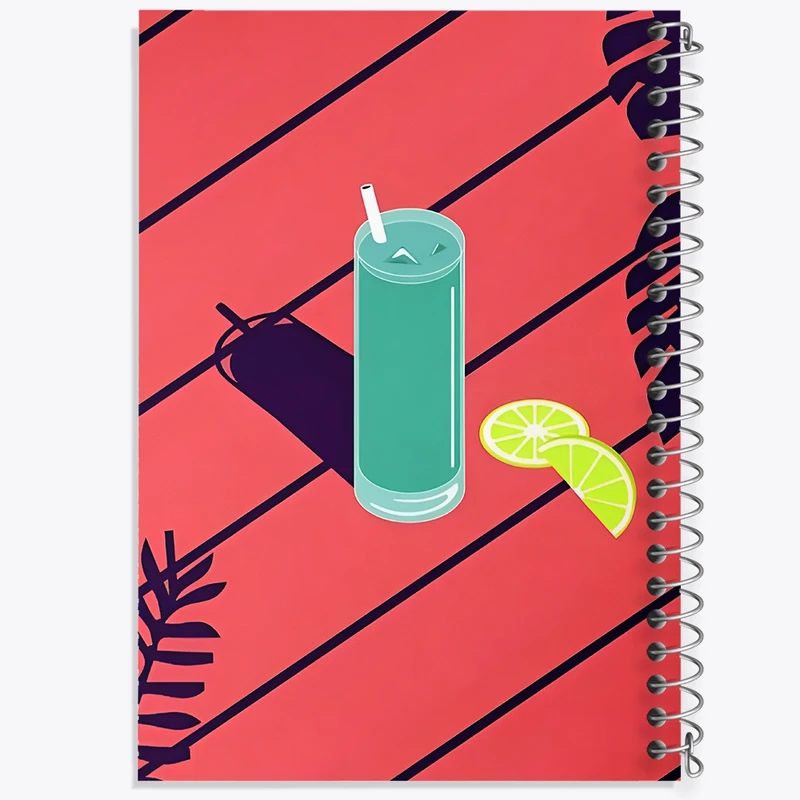 دفتر شطرنجی 50 برگ خندالو طرح آبمیوه کد F10427