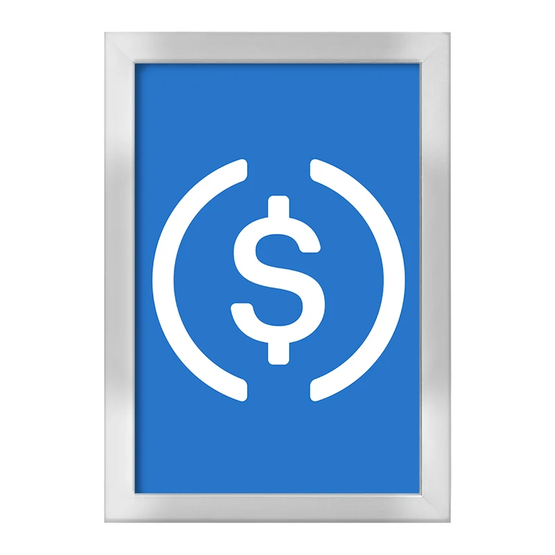 تابلو خندالو طرح ارز دیجیتال یو اس دی کوین  کد 4082