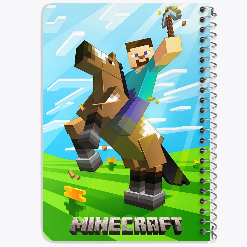 دفتر یادداشت 50 برگ خندالو طرح ماینکرافت (Minecraft) کد F14083