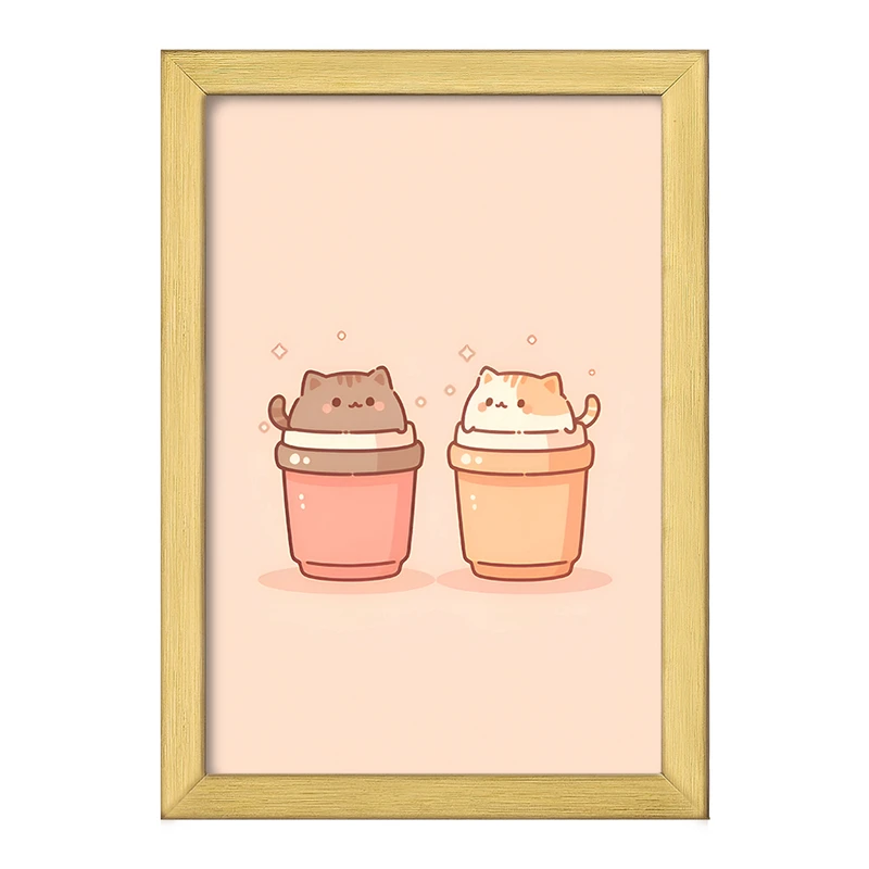 تابلو خندالو طرح گربه های بامزه کد F5549