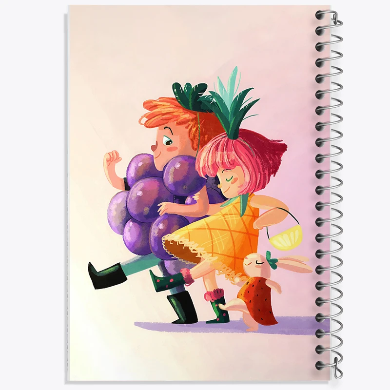 دفتر مشق 50 برگ خندالو طرح فانتزی کد N7371