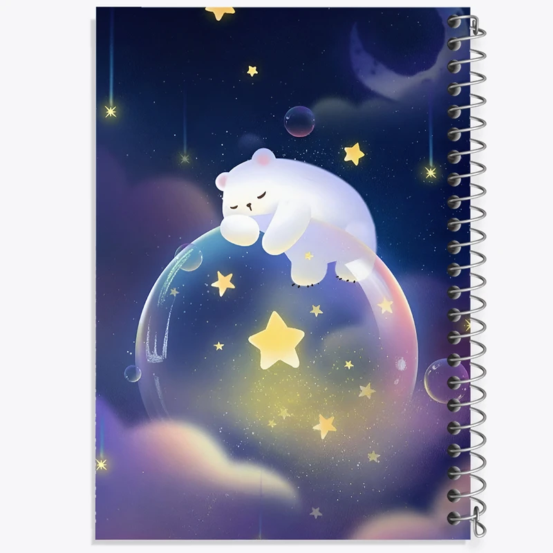 دفتر مشق 100 برگ خندالو طرح خرس خوابالو کد N6133