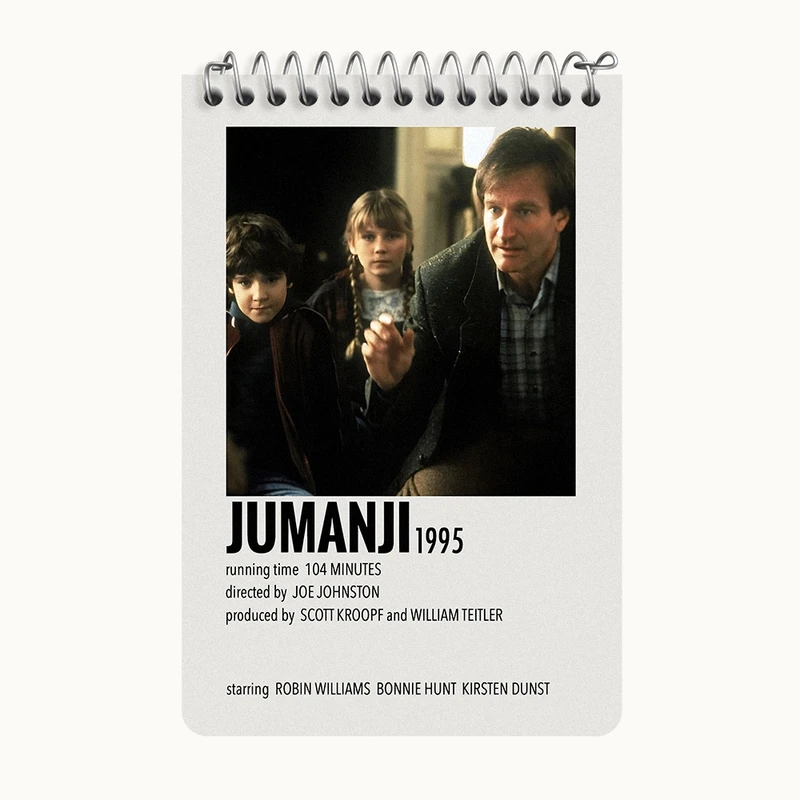دفتر یادداشت 50 برگ خندالو طرح جومانجی (Jumanji) کد F13122