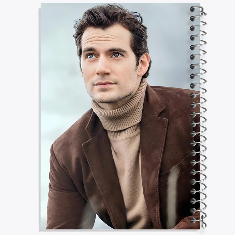 دفتر طراحی 50 برگ خندالو طرح هنری کوویل (Henry Cavill) کد F10238