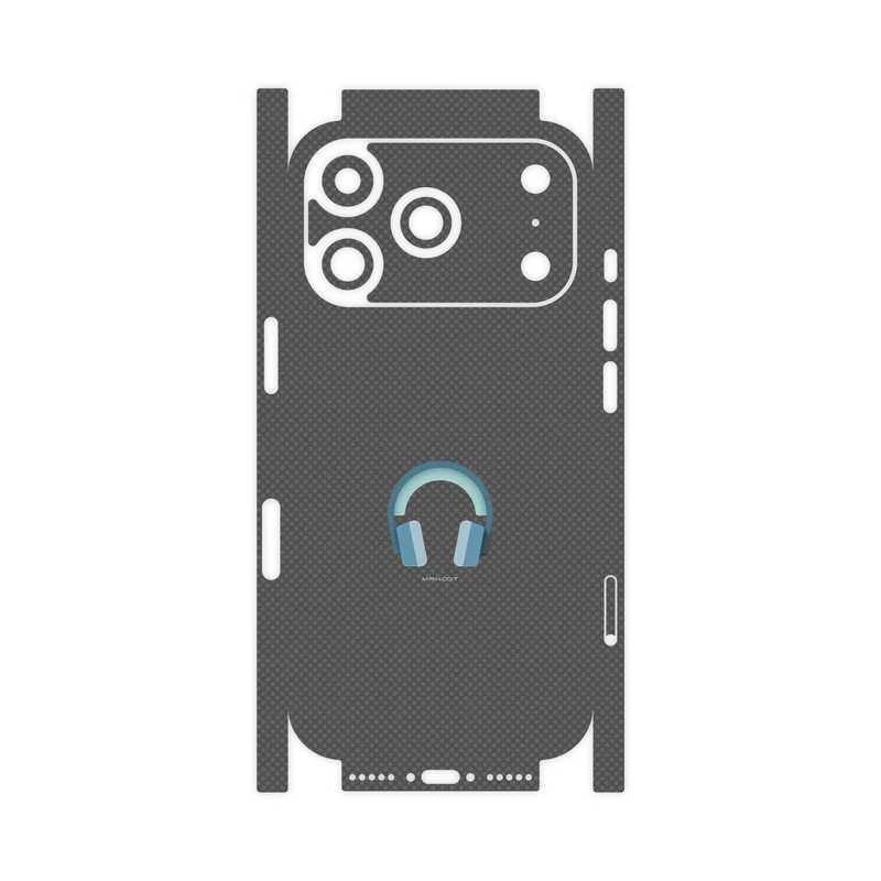 برچسب پوششی ماهوت مدل Minimal Headphone Icon-FullSkin مناسب برای گوشی موبایل اپل iPhone 17 Pro