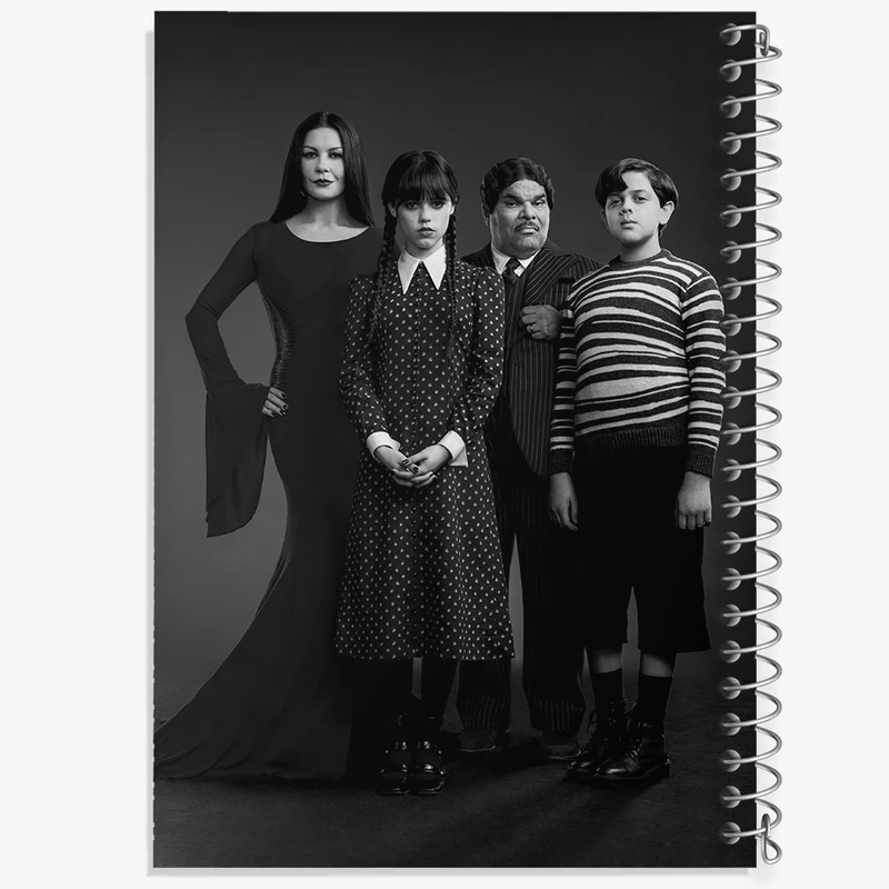 دفتر طراحی 50 برگ خندالو طرح خانواده آدامز ونزدی Wednesday  کد 22043