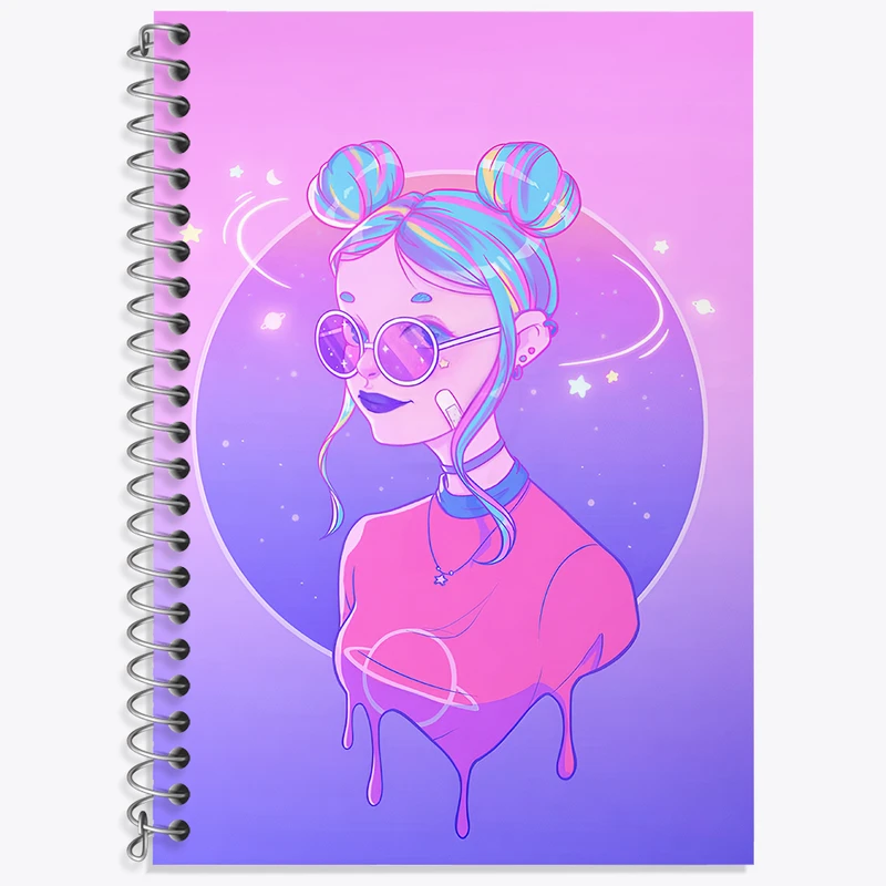 دفتر نت موسیقی 50 برگ خندالو طرح دخترانه فانتزی کد N8222