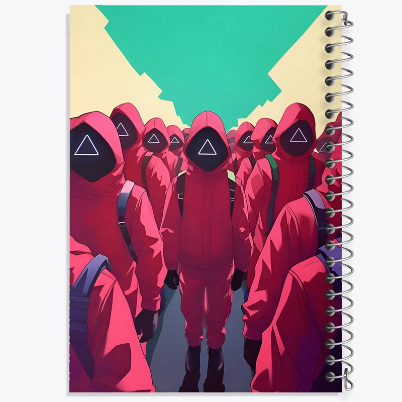 دفتر نقاشی 50 برگ خندالو طرح بازی مرکب (Squid Game) کد F11851