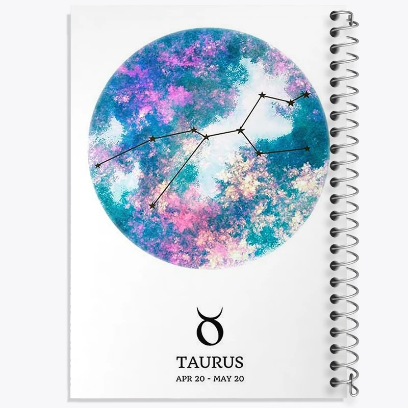 دفتر ژورنال نویسی 50 برگ خندالو مدل نقطه ای طرح ماه تولد اردیبهشت کد F11396