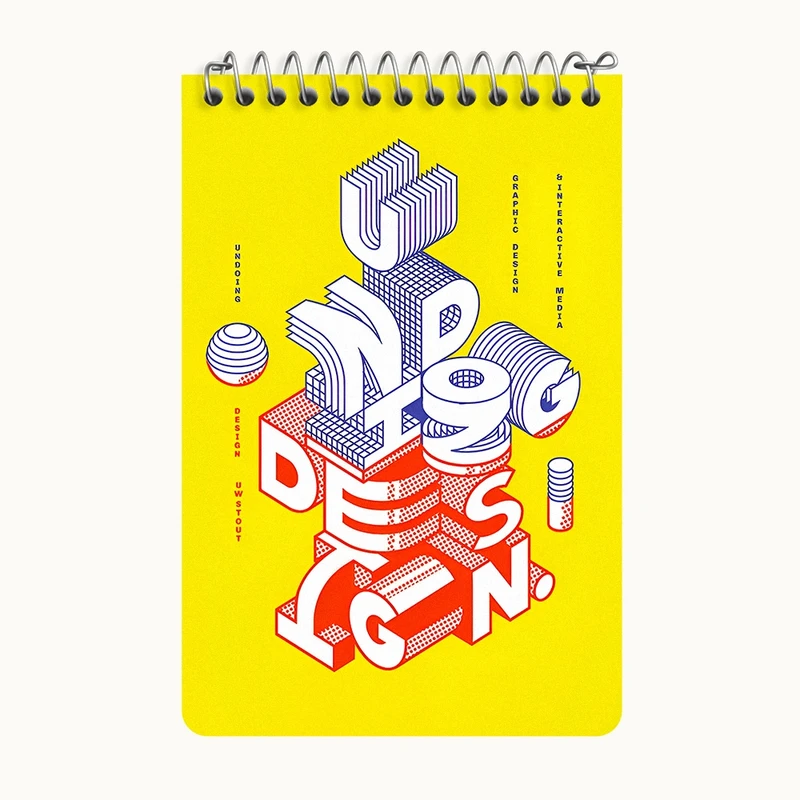 دفتر یادداشت 50 برگ خندالو طرح Design کد F6394
