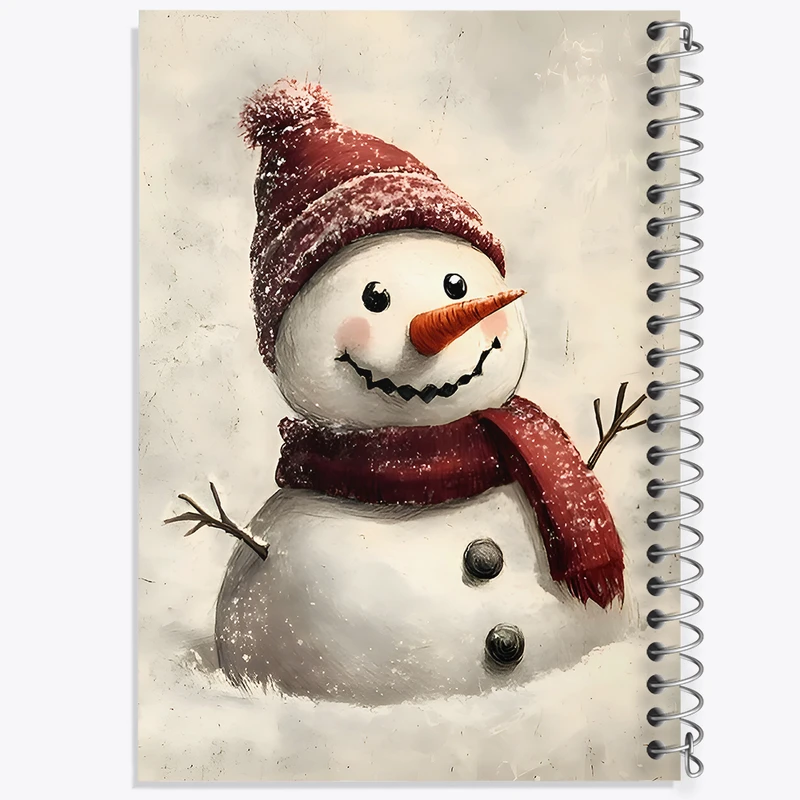 دفتر مشق 100 برگ خندالو طرح آدم برفی کد F9512