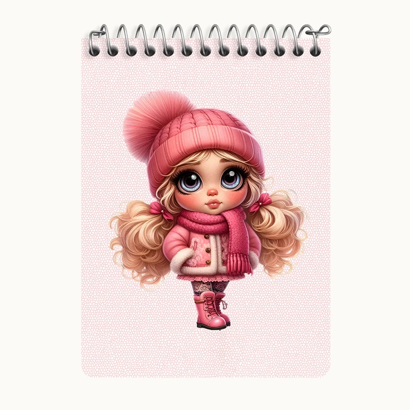 دفتر یادداشت 50 برگ خندالو طرح دخترانه بامزه کد N5258