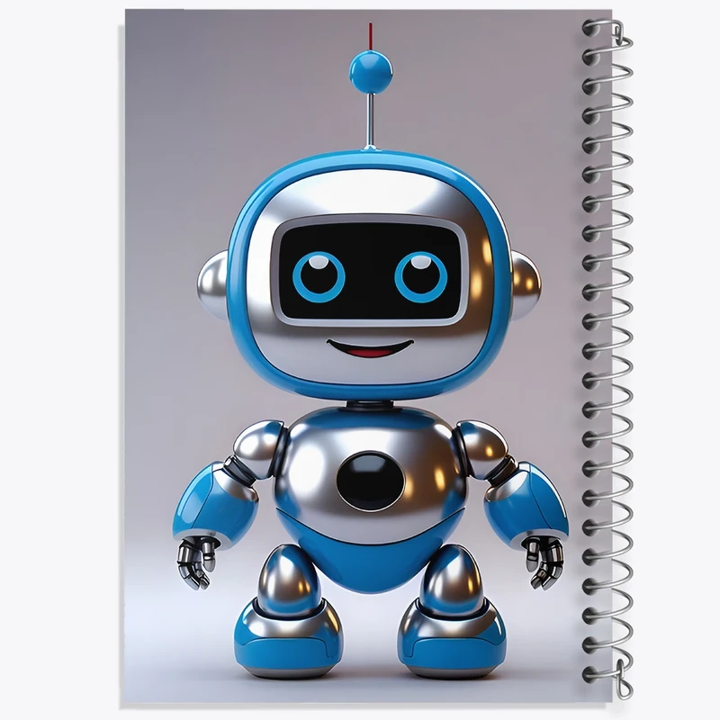 دفتر لیست خرید 50 برگ خندالو طرح ربات کد F12770