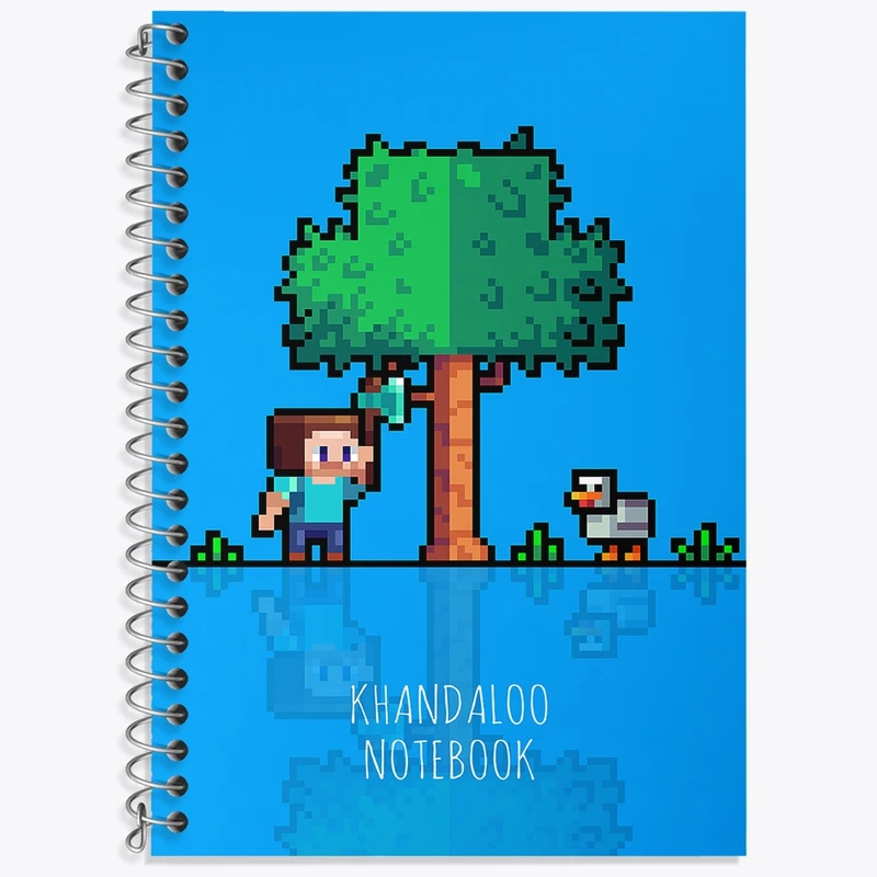 دفتر لغت 50 برگ خندالو طرح بازی ماینکرافت (Minecraft) کد N8685