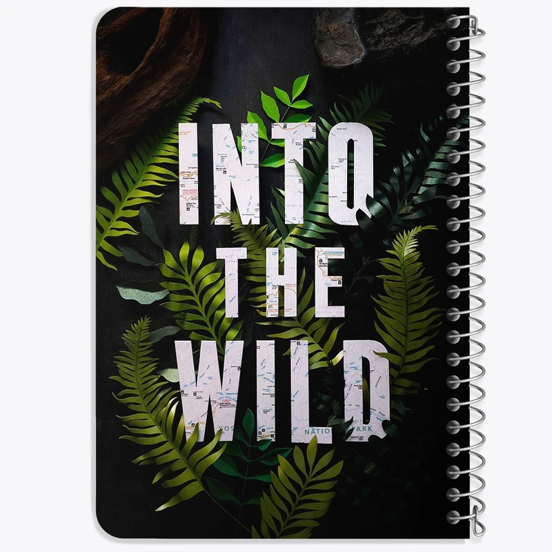 دفتر یادداشت 50 برگ خندالو طرح In To The Wild کد F5653