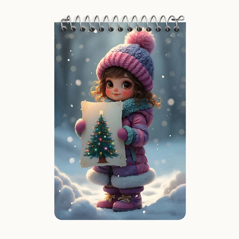 دفتر یادداشت 50 برگ خندالو طرح دخترانه کد F8478