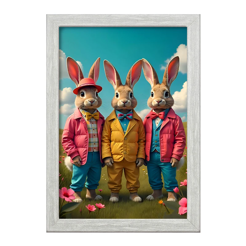 تابلو خندالو طرح خرگوش کد F9926