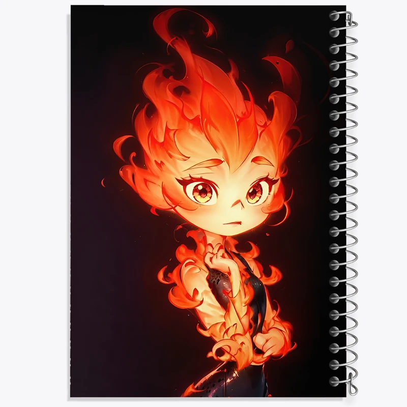 دفتر مشق 100 برگ خندالو طرح بنیادین (Elemental) کد F11627