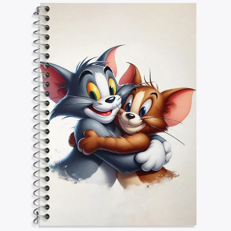 دفتر نت موسیقی 50 برگ خندالو طرح تام و جری کد F2988