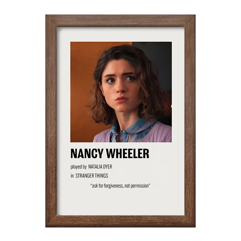 تابلو خندالو طرح نانسی ویلر (Nancy Wheeler) کد F13047
