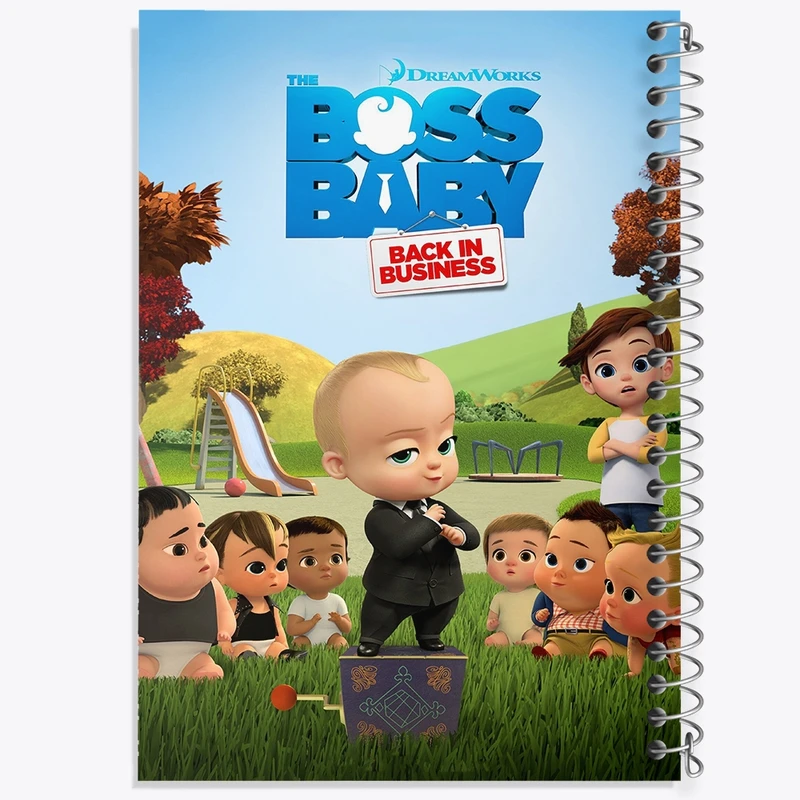 دفتر طراحی 50 برگ خندالو طرح بچه رئیس Boss Baby  کد 12512