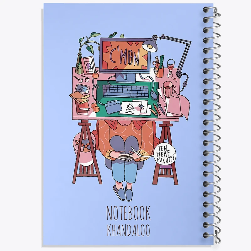 دفتر مشق 100 برگ خندالو طرح میز طراح کد N7789