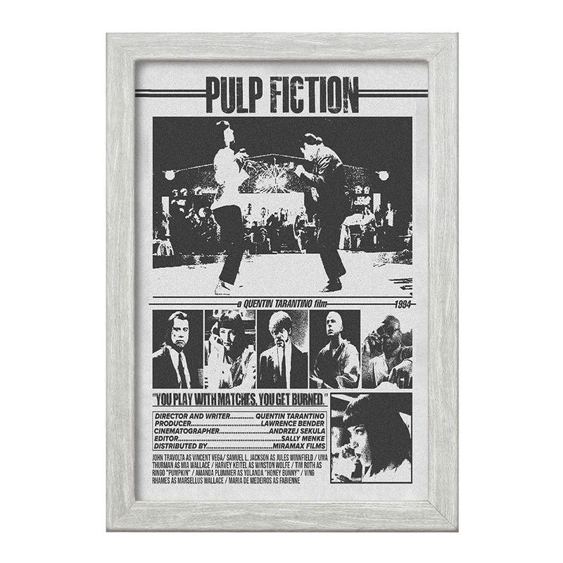 تابلو خندالو طرح پالپ فیکشن (Pulp Fiction) کد F13509