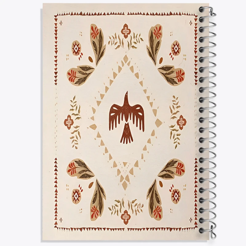 دفتر لیست خرید 50 برگ خندالو طرح طرح سرخپوستی کد N6869