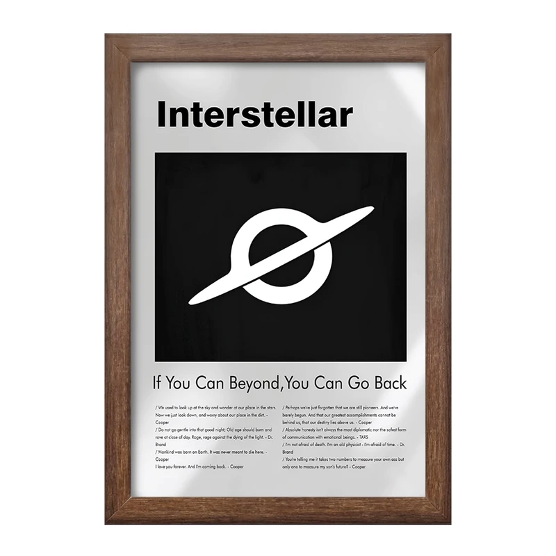 تابلو خندالو طرح میان ستاره ای (Interstellar) کد F13816